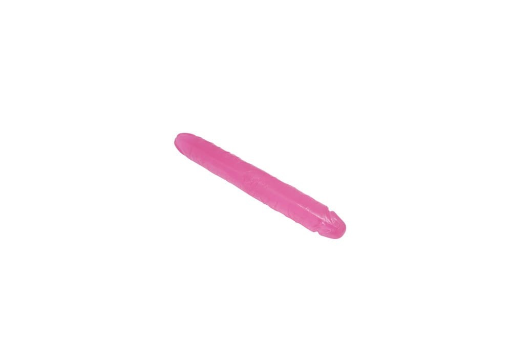 Charmly Pliable Double Dong - Dildo Dublu Roz, 33 cm - detaliu 1