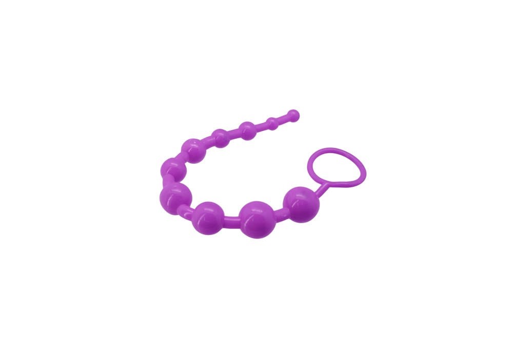 Charmly Super 10 - Bile anale mov, 27 cm - detaliu 1