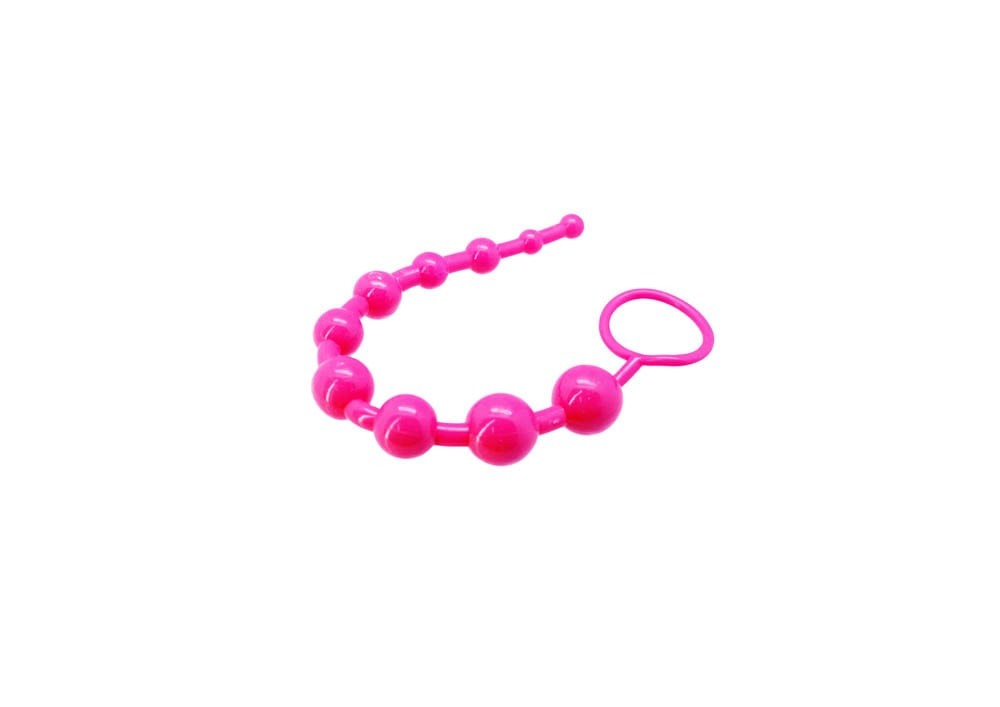 Charmly Super 10 - Bile anale roz, 27 cm - detaliu 1