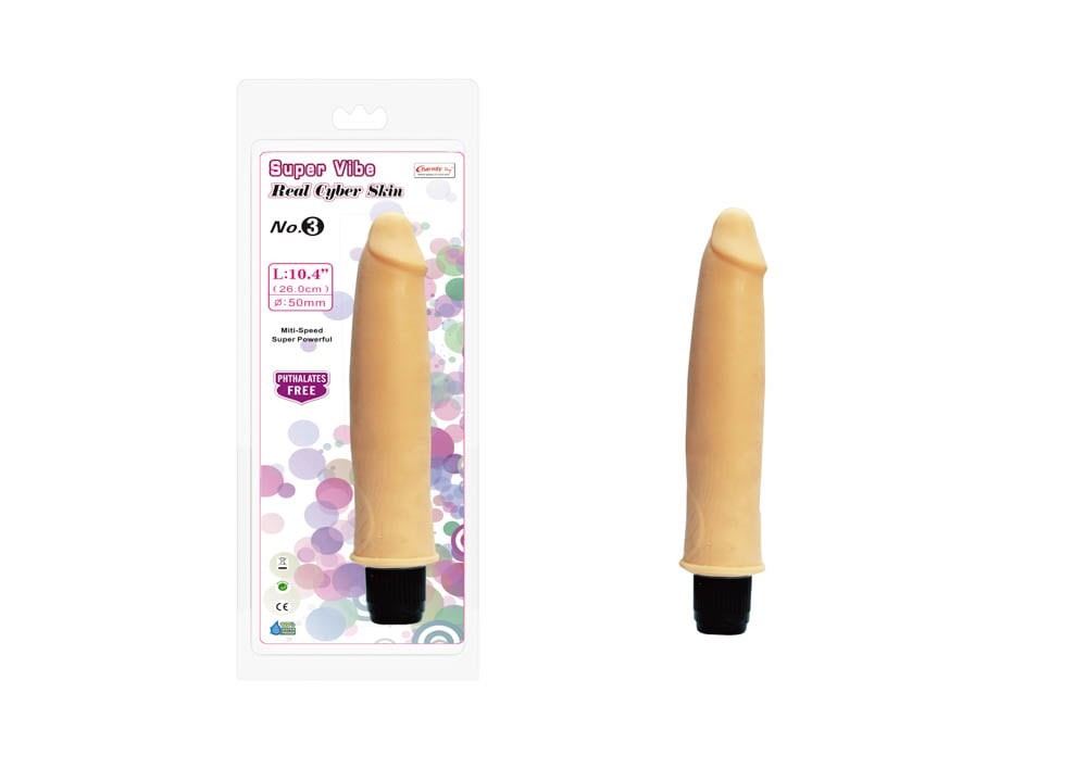 Charmly Super Vibe - Vibrator realist, 26 cm - detaliu 2