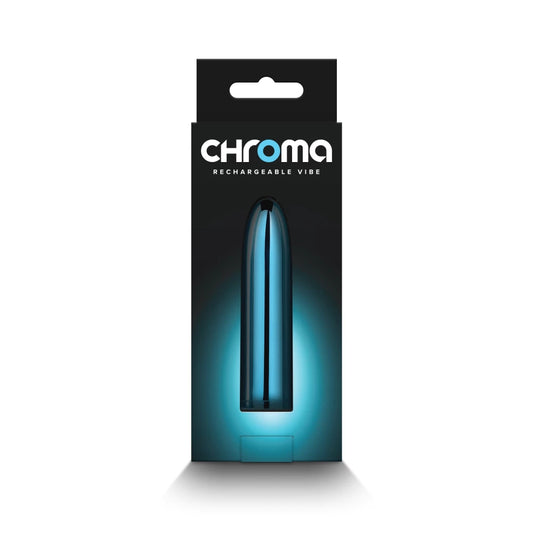 Chroma Petite - Glonț vibrator, albastru, 8.7 cm - detaliu 1