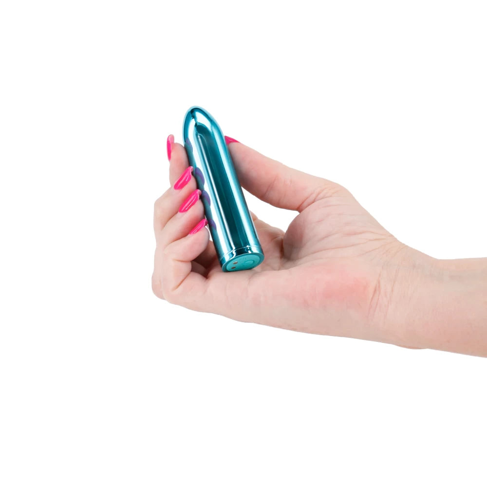 Chroma Petite - Glonț vibrator, albastru, 8.7 cm - detaliu 3