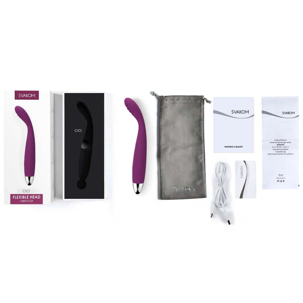 Cici - Vibrator din silicon, mov, 18.2 cm - detaliu 5