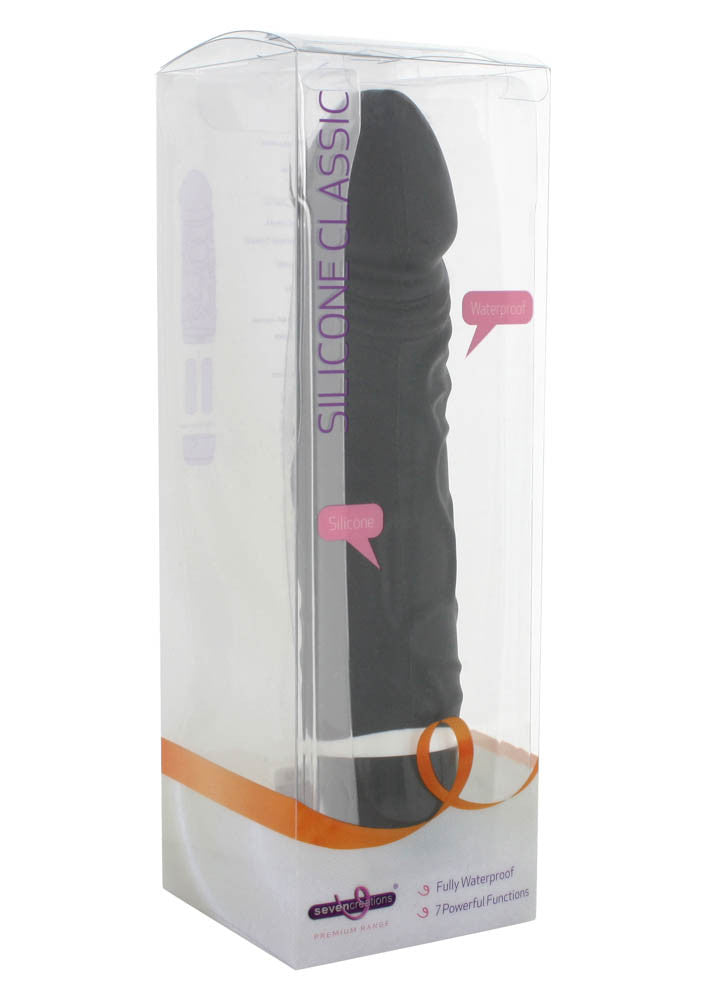 Classic Original - Vibrator realist, negru, 19 cm - detaliu 1