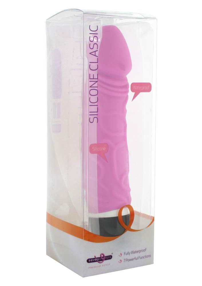 Classic Original - Vibrator realist, roz, 19 cm - detaliu 2