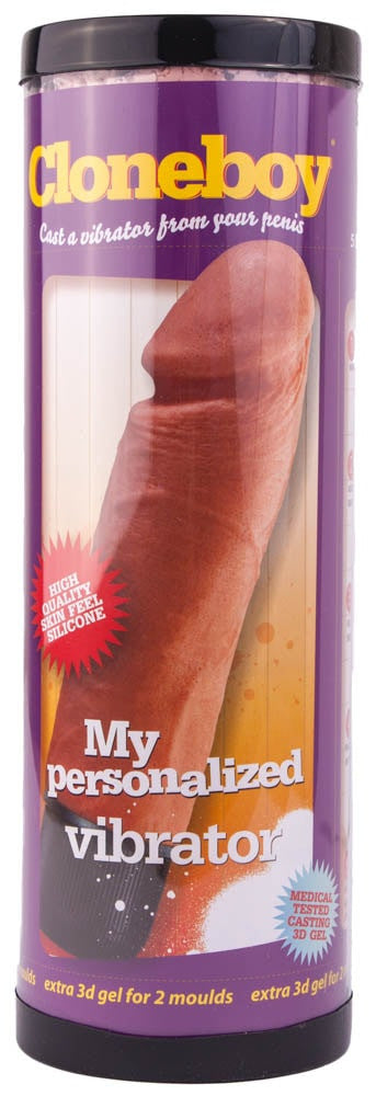 Cloneboy - Kit dildo, crem, 20 cm