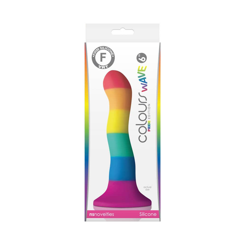 Colours Pride - Dildo realist multicolor, 19 cm - detaliu 1