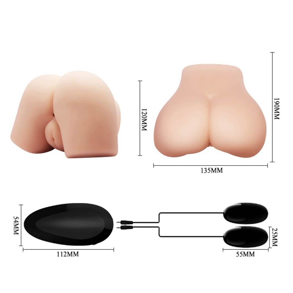 Crazy Bull Vagina and Anal - Masturbator Realistic cu Fund si Vagin, 19x13 cm - detaliu 7