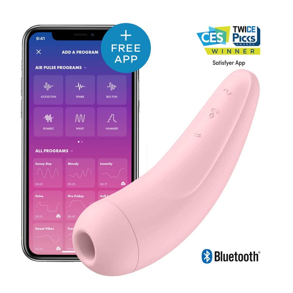 Curvy - Stimulator clitoris, roz, 13.4 cm - detaliu 1