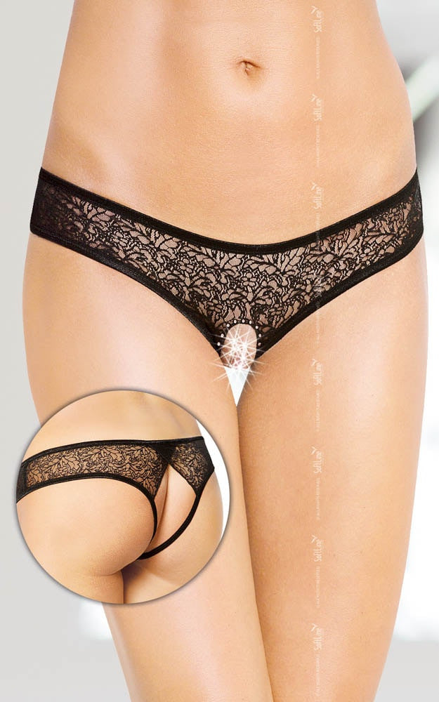 Dame - Chiloței sexy, negru, S/M