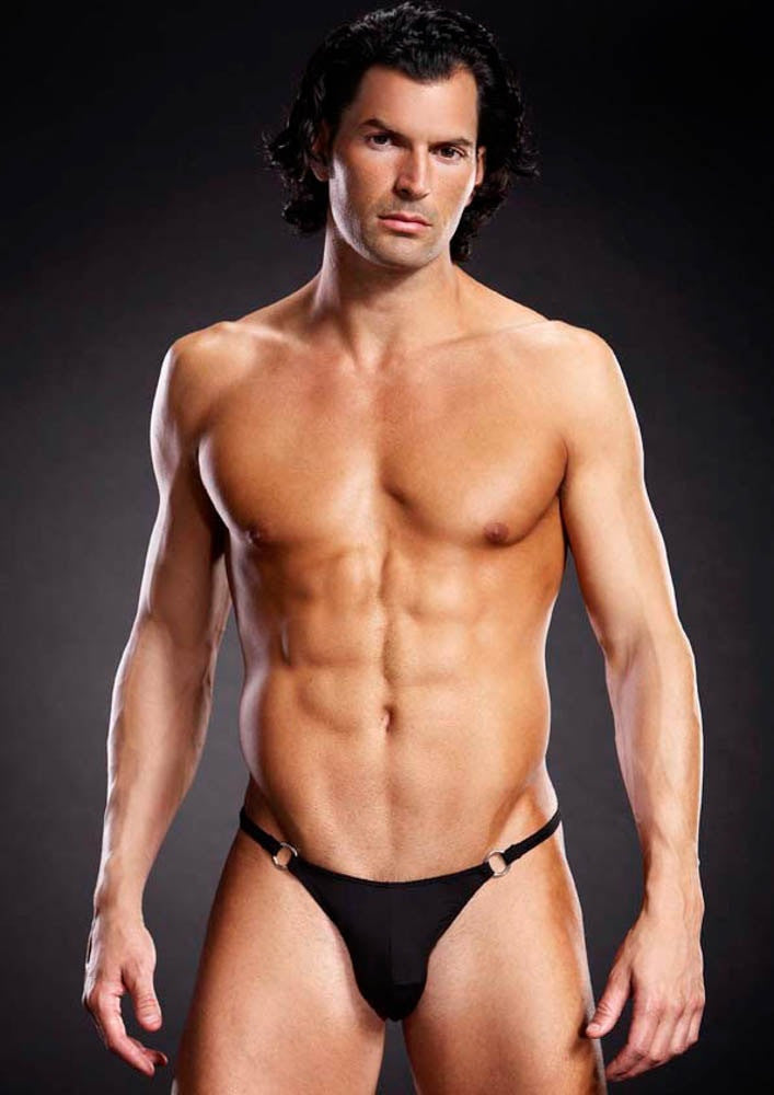 David - Chiloți sexy pentru bărbați, negru, S/M - detaliu 1