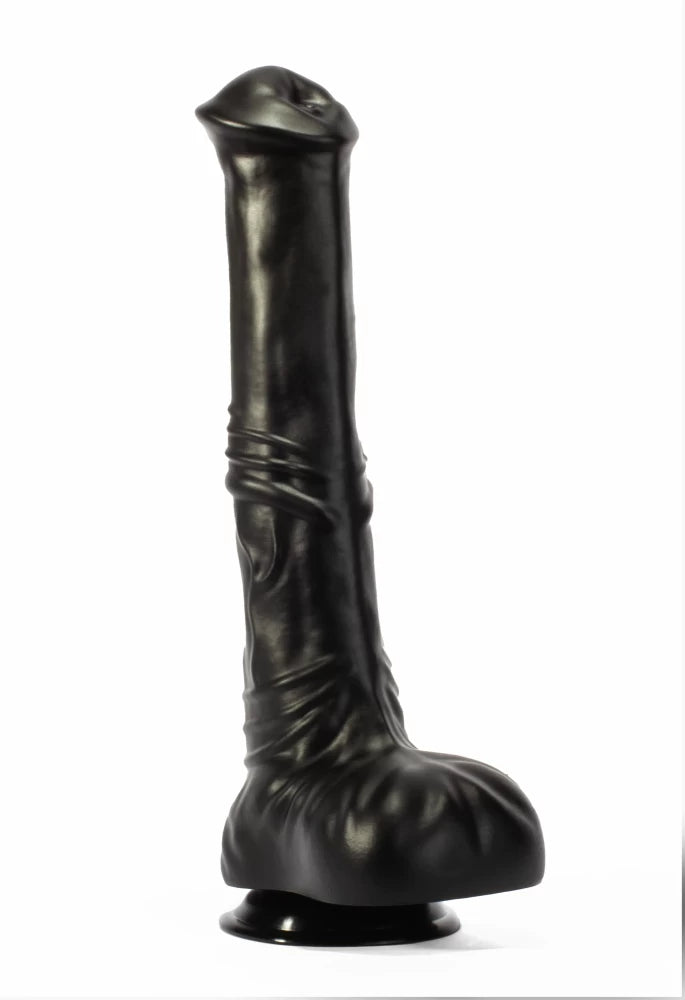 David - Dildo realistic, negru, 31 cm - detaliu 6