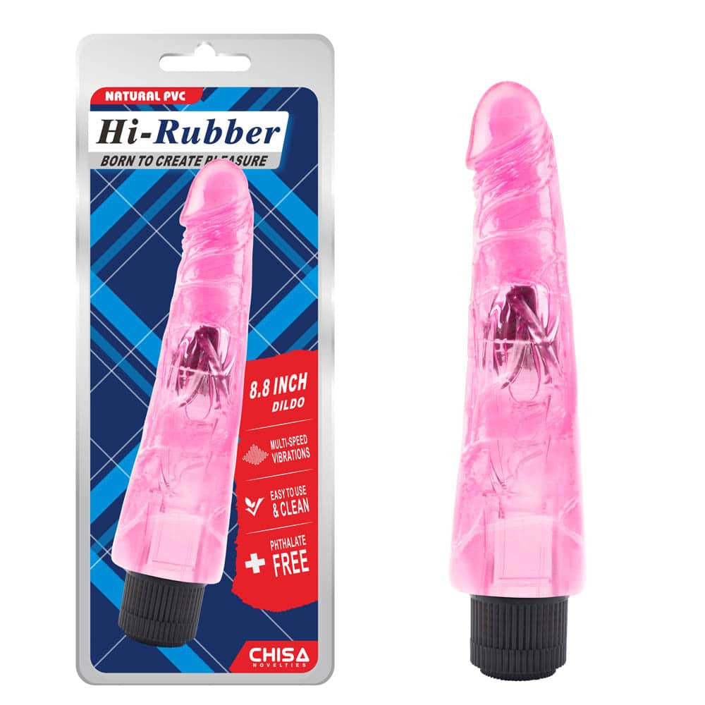 Dildotastic - Vibrator realist, roz, 22.35 cm - detaliu 1