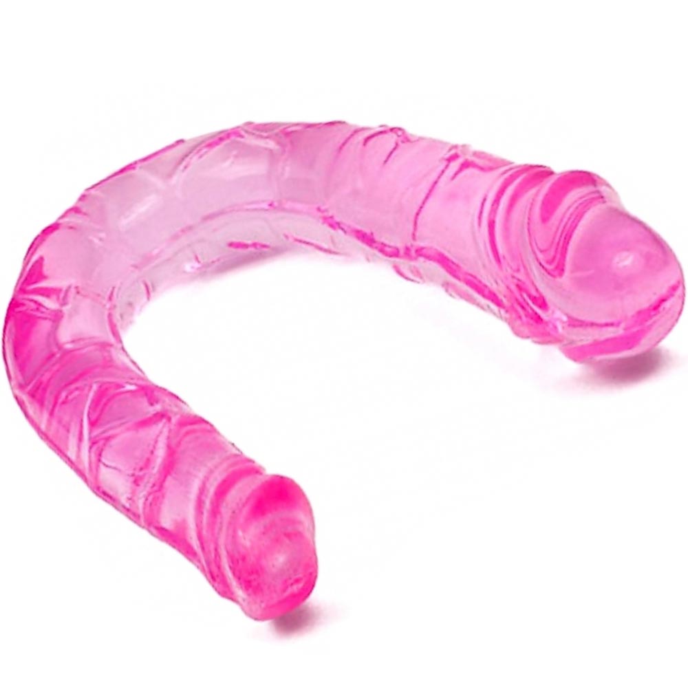 Double Dong - Dildo dublu, roz, 30 cm