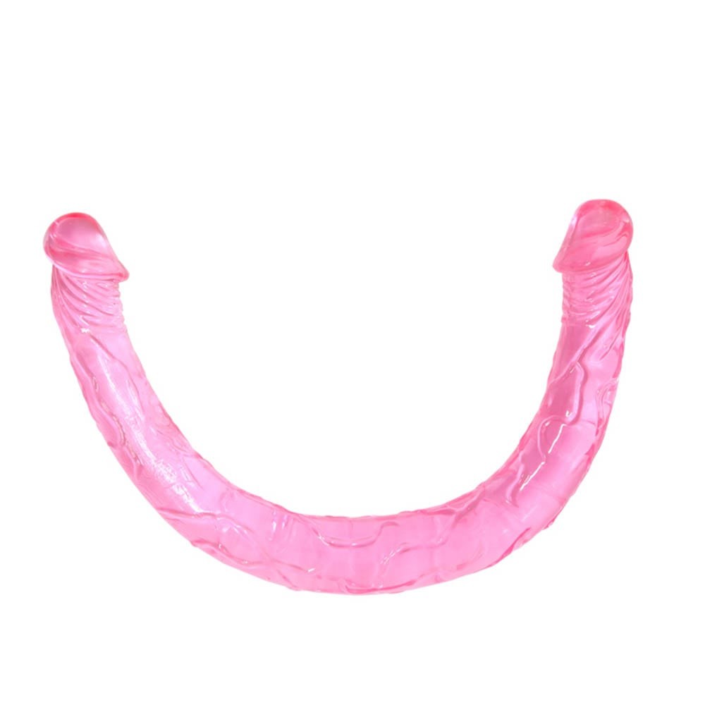 Double Dong - Dildo dublu, roz, 44.5 cm - detaliu 1