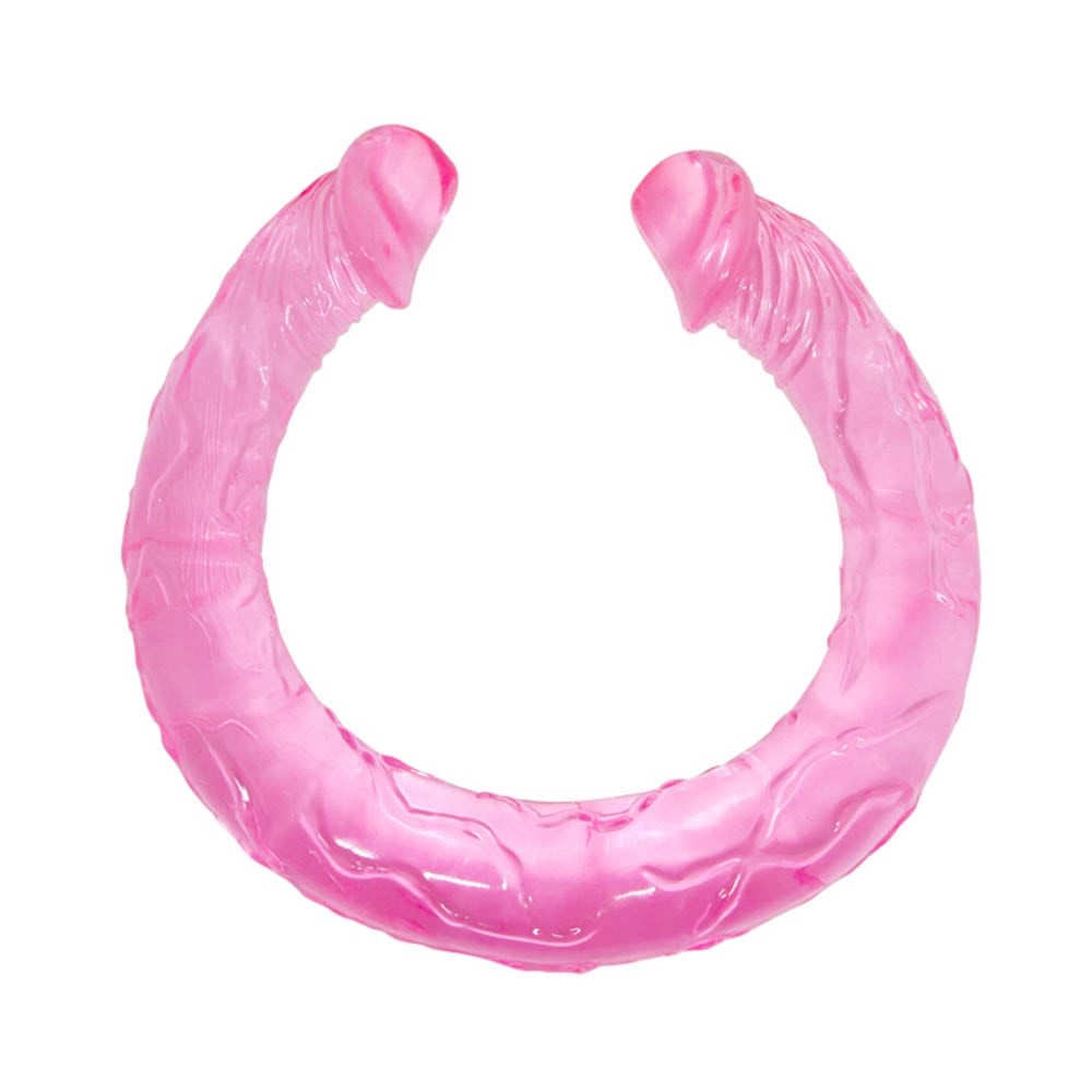Double Dong - Dildo dublu, roz, 44.5 cm - detaliu 2