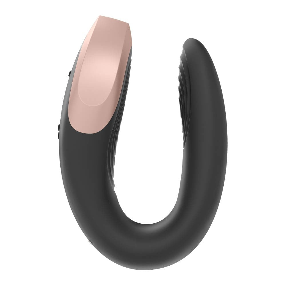 Double Love (Black) - Vibrator pentru Cuplu, 8,6x5,7 cm - detaliu 2