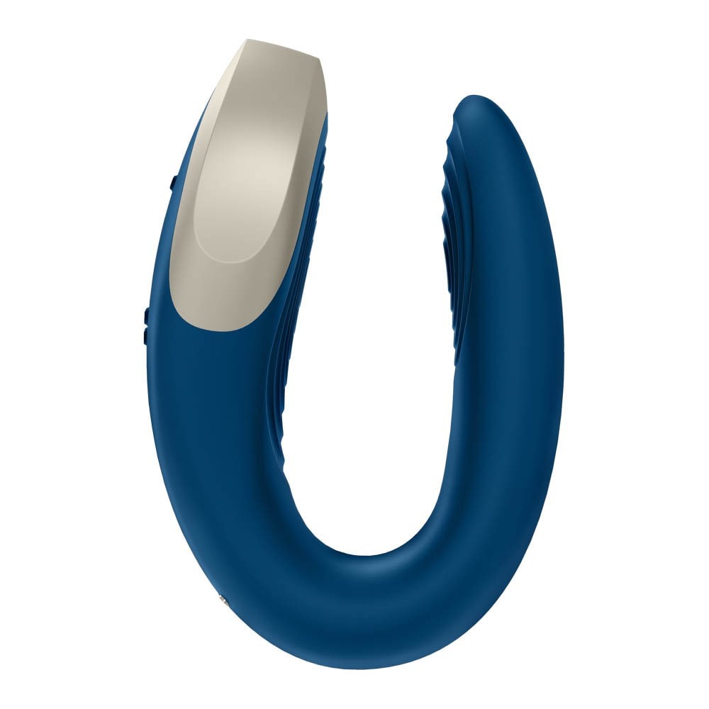 Double Love - Vibrator pentru cuplu, albastru, 8.6 cm - detaliu 3
