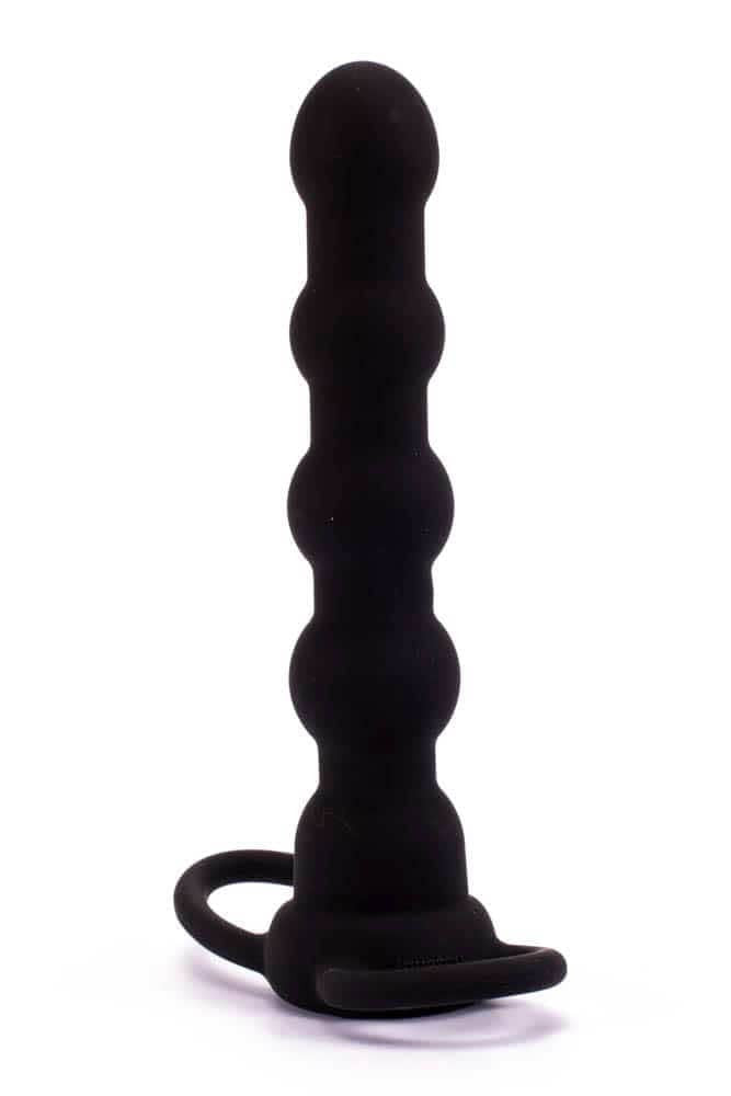 Double Prober - Strap-on cu vibrații, 16 cm - detaliu 2