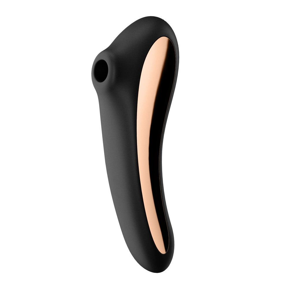 Dual Kiss black - Vibrator Punct G cu Impuls Aer, - detaliu 1