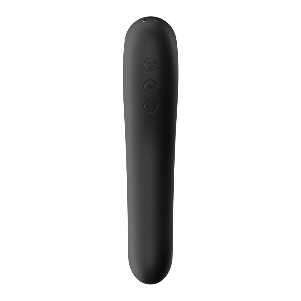 Dual Kiss black - Vibrator Punct G cu Impuls Aer, - detaliu 3