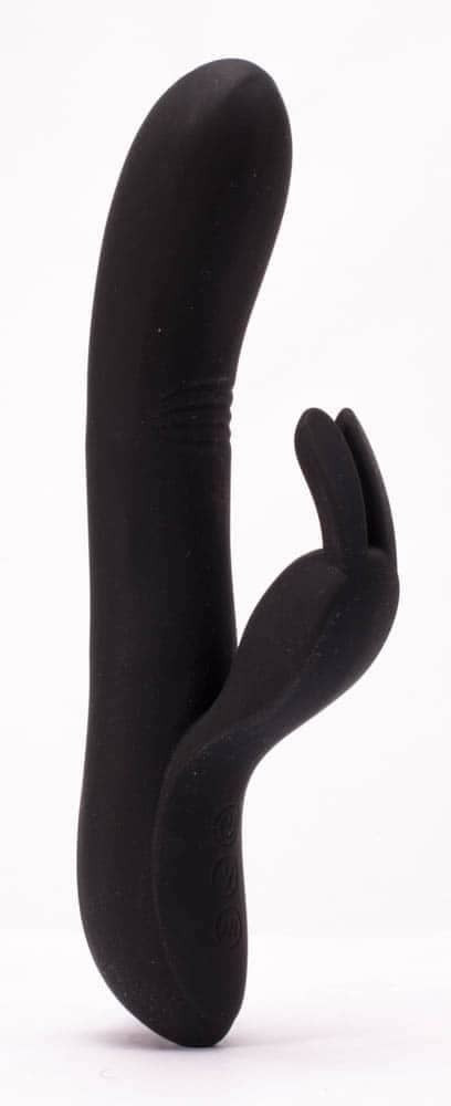 Dylan - Vibrator iepuraș, negru, 21 cm - detaliu 3