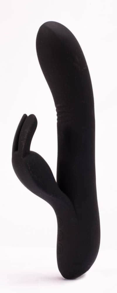 Dylan - Vibrator iepuraș, negru, 21 cm - detaliu 4