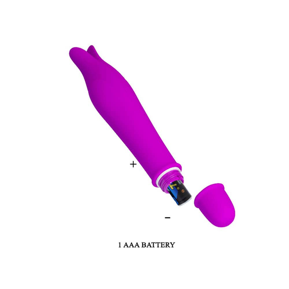 Edward - Vibrator stimulator clitoris, mov, 14.5 cm - detaliu 2