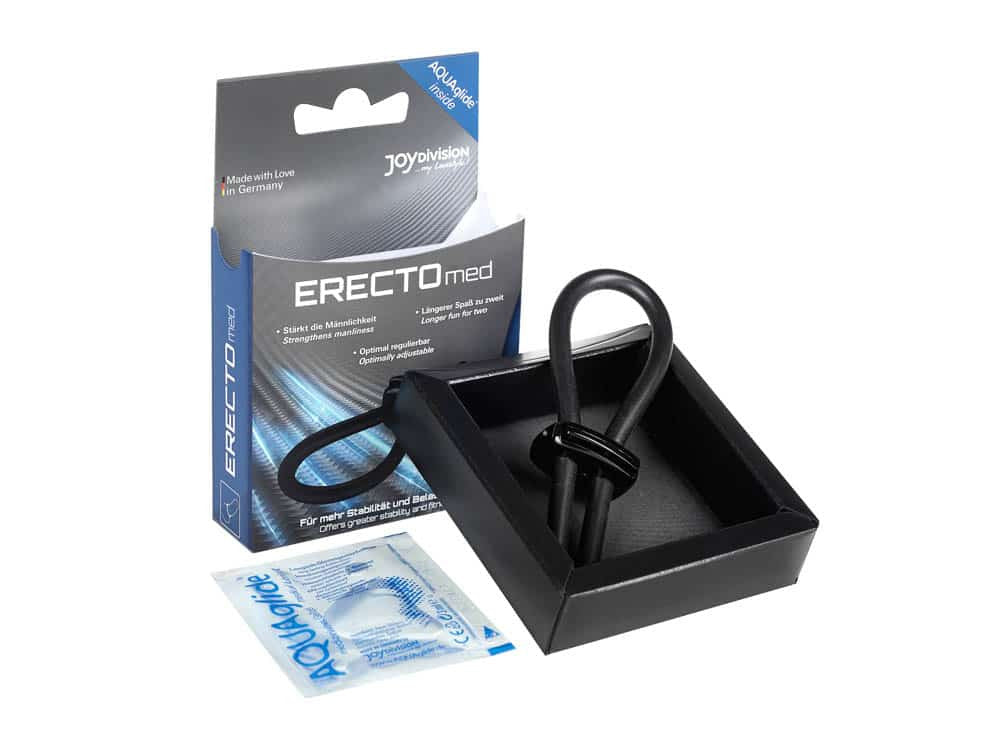 ERECTOmed Ring - Inel pentru Erectie Ajustabil din Silicon, Negru - detaliu 1