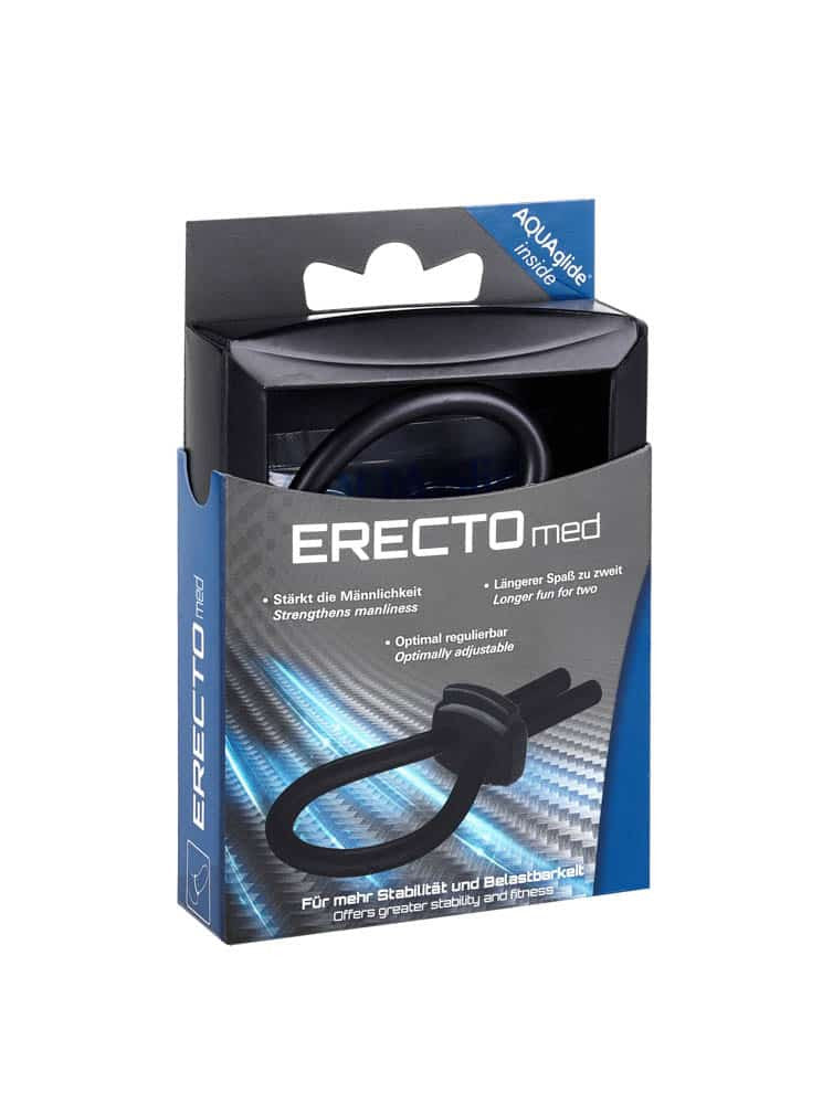 ERECTOmed Ring - Inel pentru Erectie Ajustabil din Silicon, Negru - detaliu 2