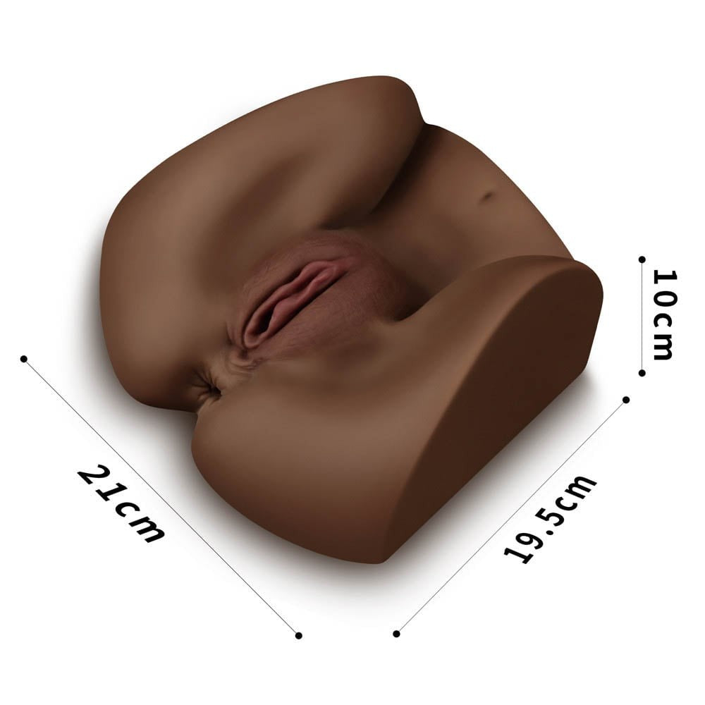 Fata de pe Strada 2 Black - Masturbator Realistic de Culoare cu Anus si Vagin, 1,6 kg