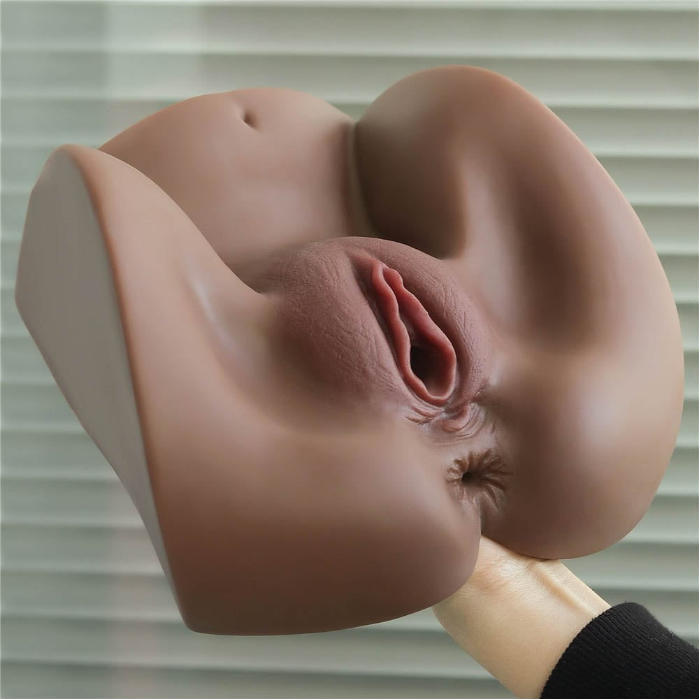 Fata de pe Strada 2 Black - Masturbator Realistic de Culoare cu Anus si Vagin, 1,6 kg - detaliu 2
