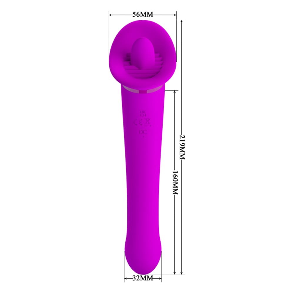 Faust - Vibrator cu limbă, 21.9 cm - detaliu 1