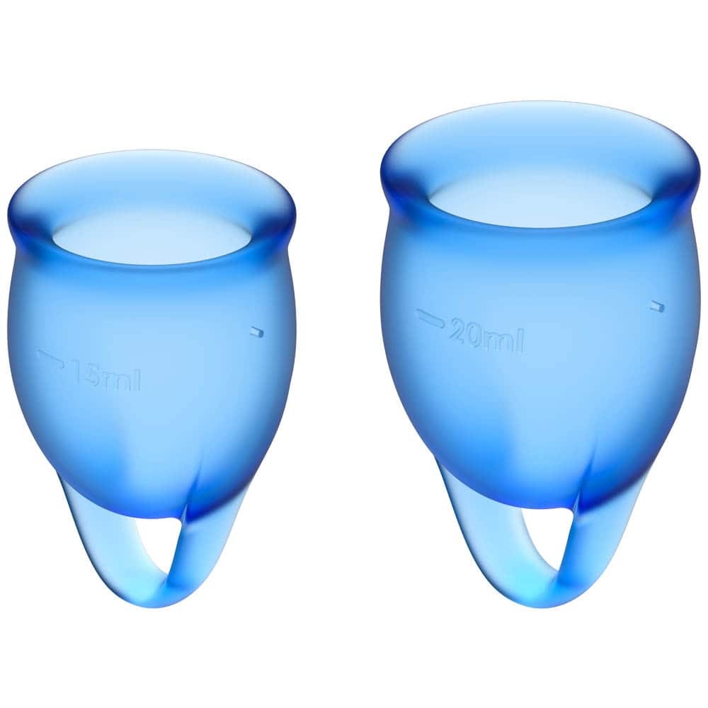 Feel Confident - Set 2 Cupe Menstruale din Silicon Medical - detaliu 1