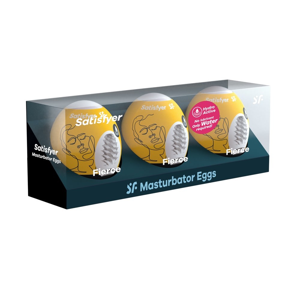 Fierce Egg - Masturbator galben, 7 cm - detaliu 1