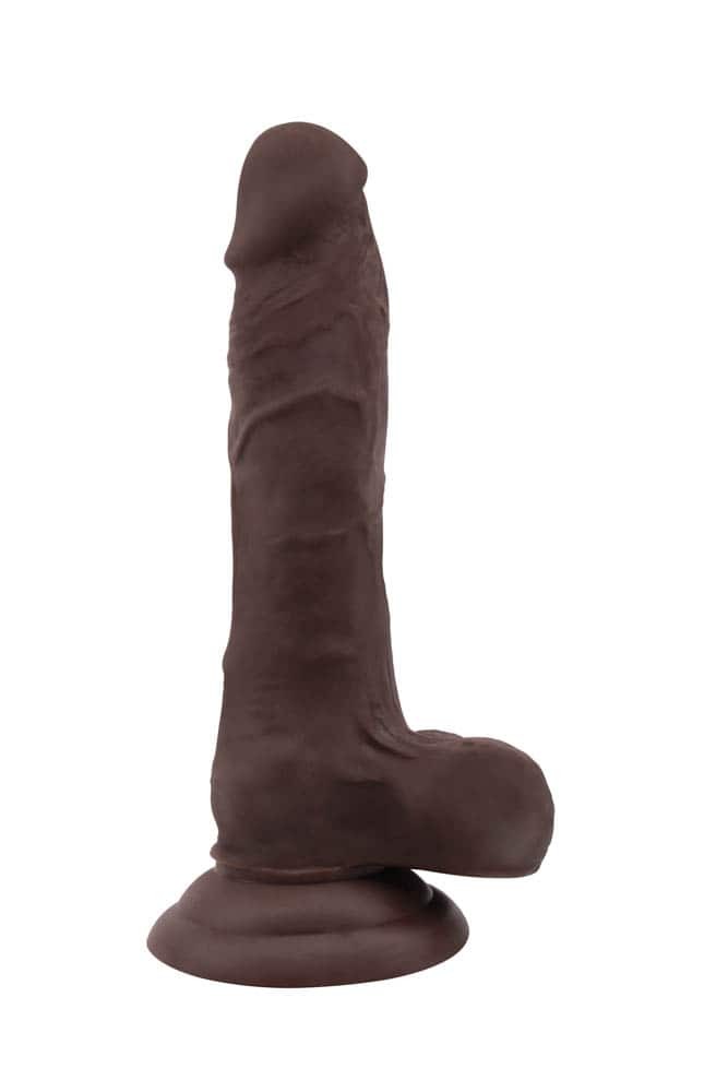Lingușitorul - Dildo realist, maro, 18.6 cm