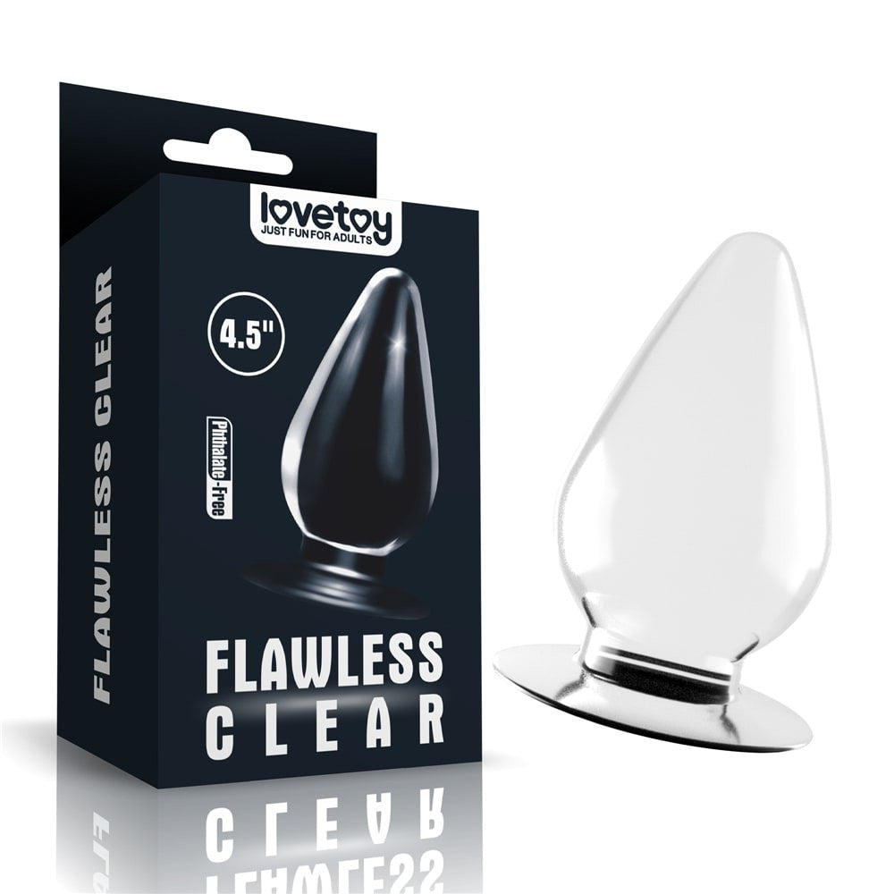 Flawless Clear - Dop Anal Transparent, 11.5 cm - detaliu 3