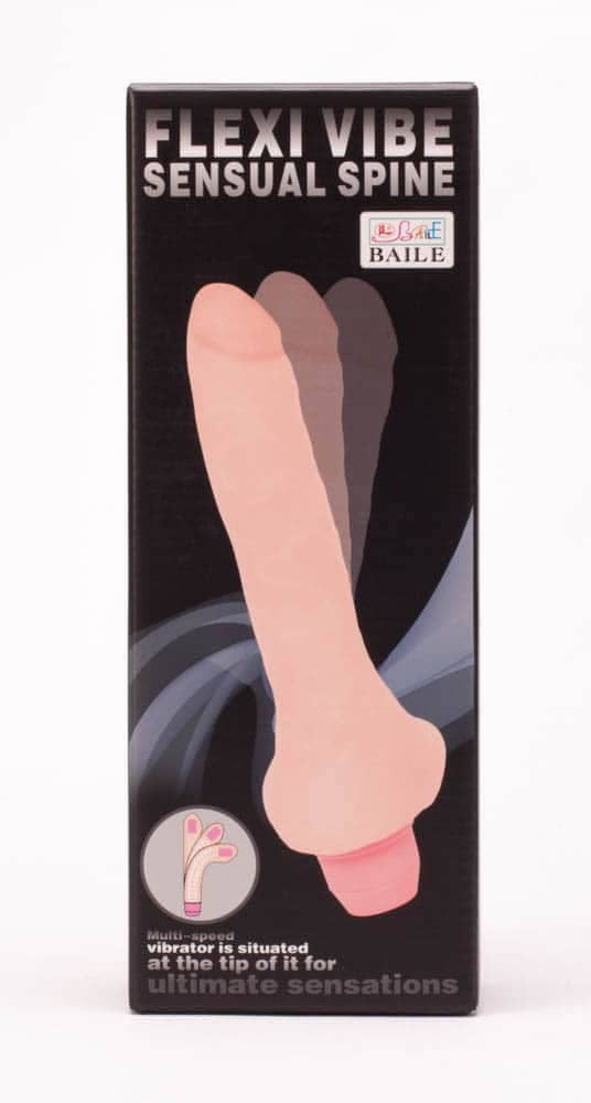 Flexi Vibe - Vibrator realist, flesh, 19.5 cm - detaliu 1