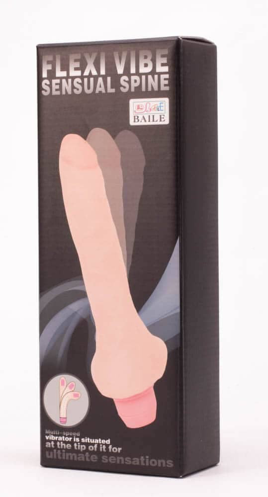 Flexi Vibe - Vibrator realist, flesh, 19.5 cm - detaliu 2