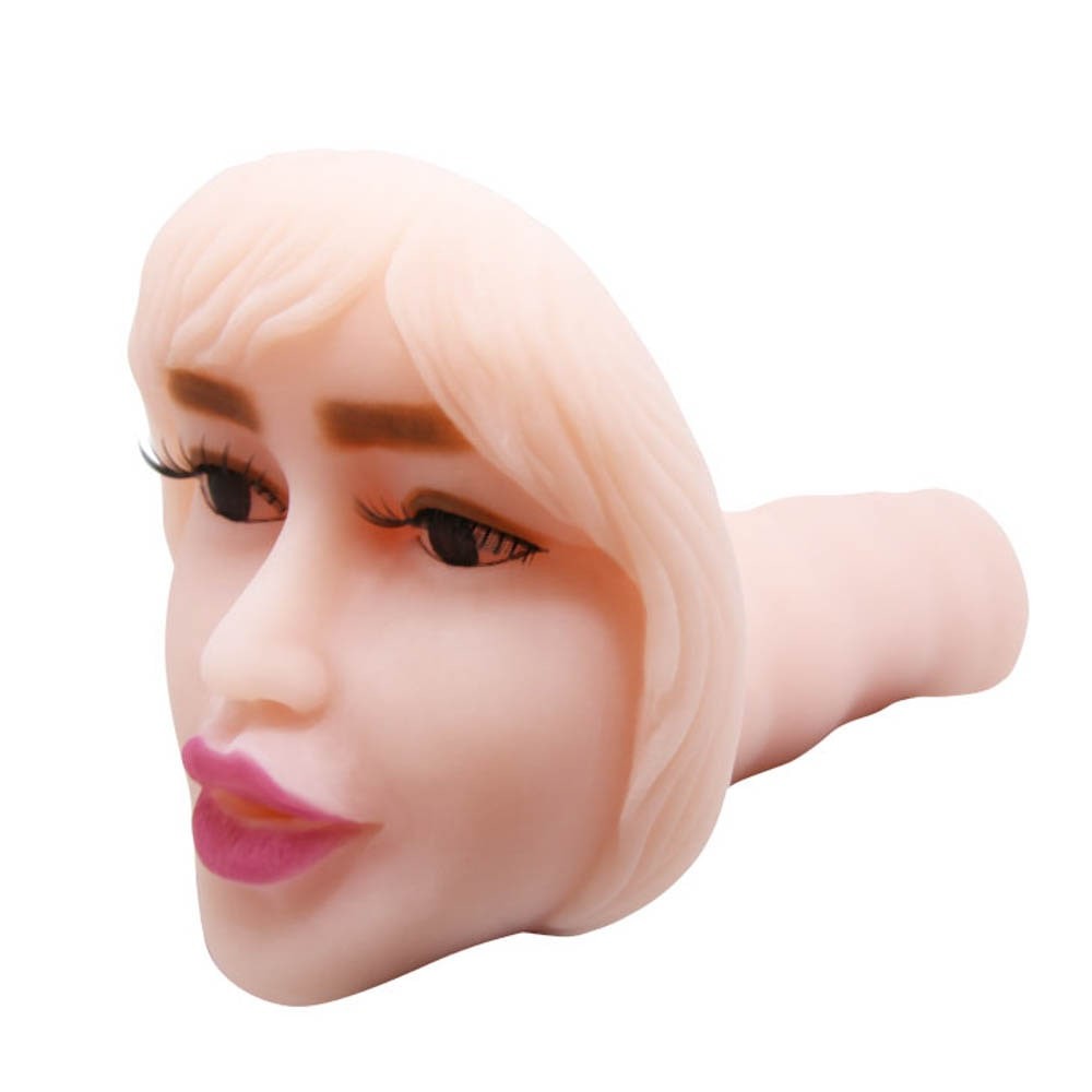 Frumusete Rara - Masturbator cu Forma de Fata, cu Vibrații, 20 cm - detaliu 4