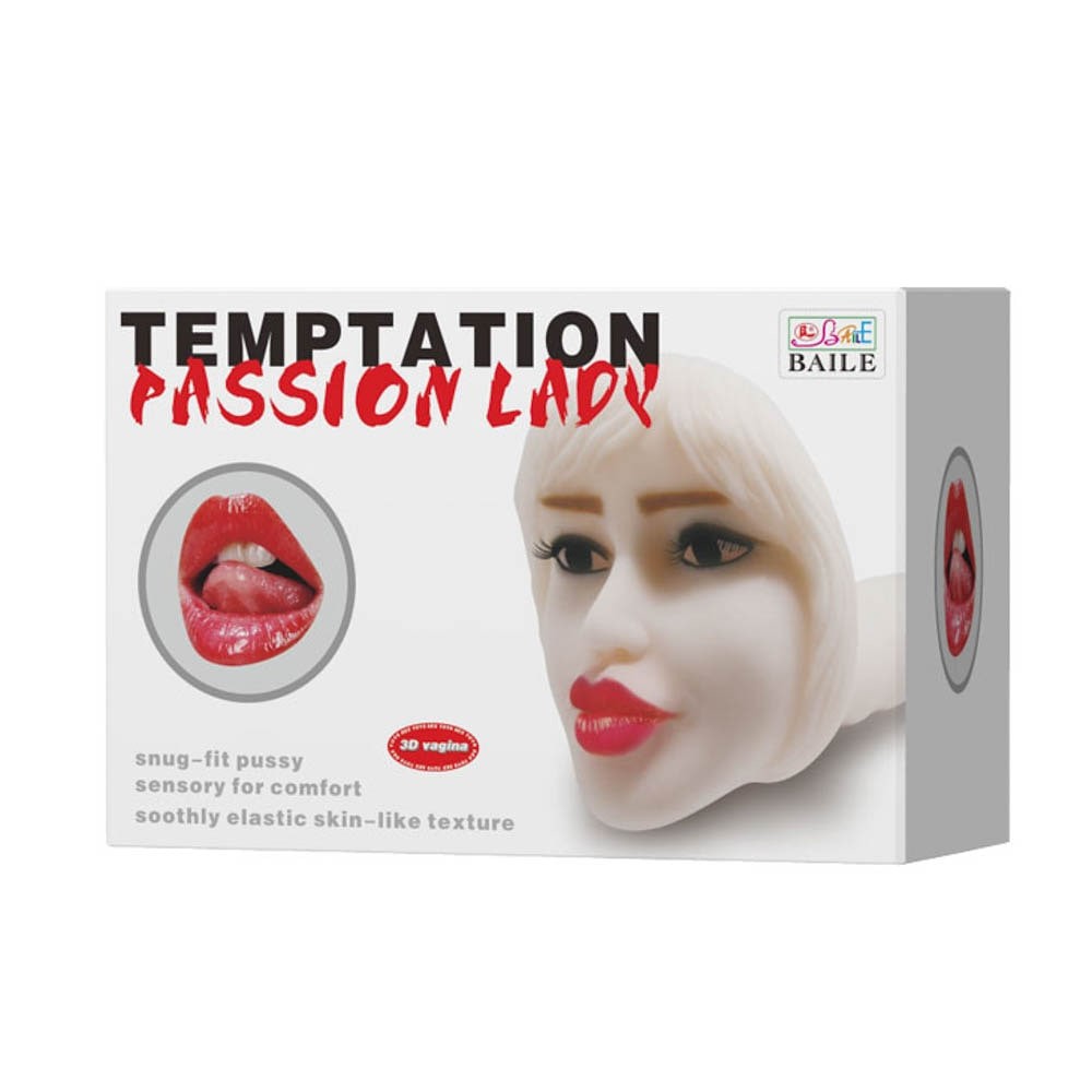 Frumusete Rara - Masturbator cu Forma de Fata, cu Vibrații, 20 cm - detaliu 5