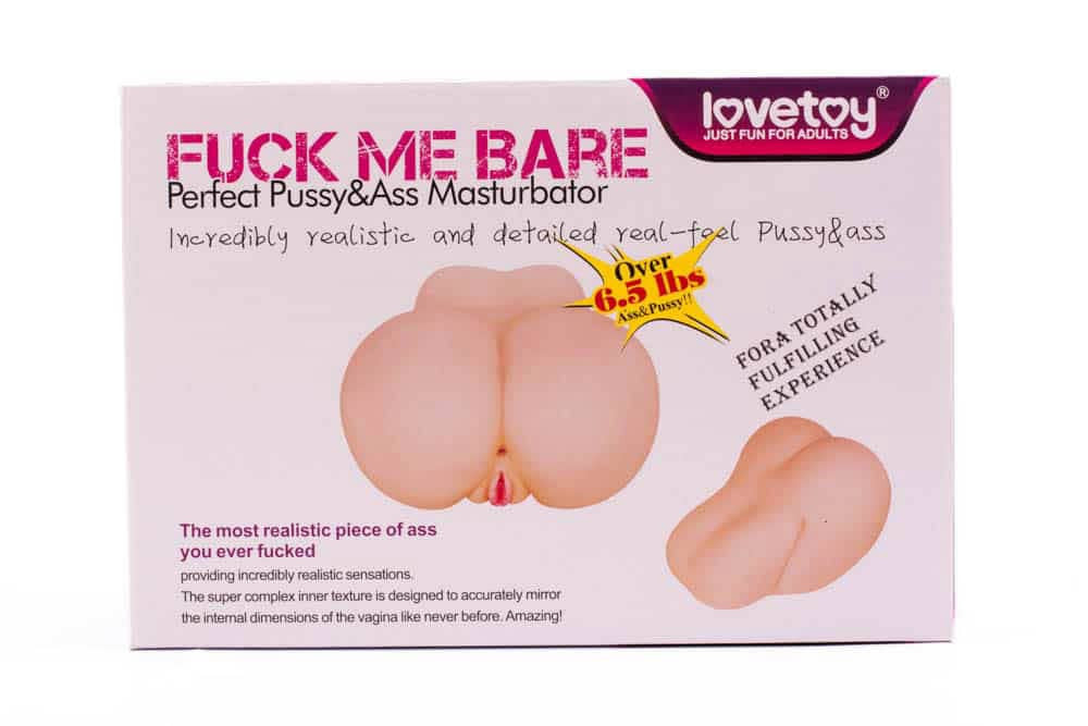 Fuck Me Bare - Masturbator Realistic cu Anus si Vagin, 25x18 cm