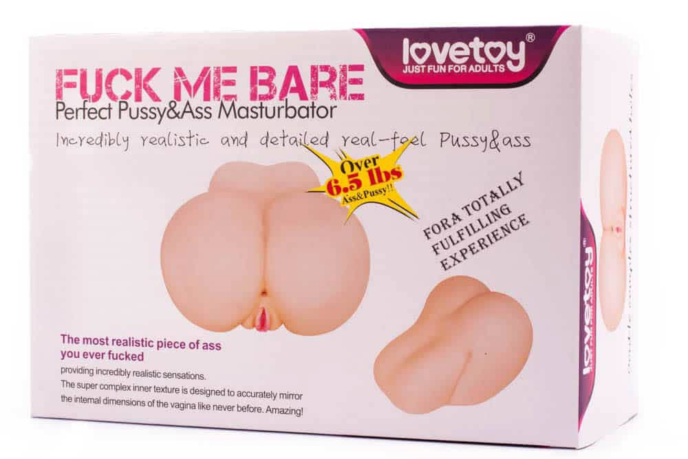 Fuck Me Bare - Masturbator Realistic cu Anus si Vagin, 25x18 cm - detaliu 2