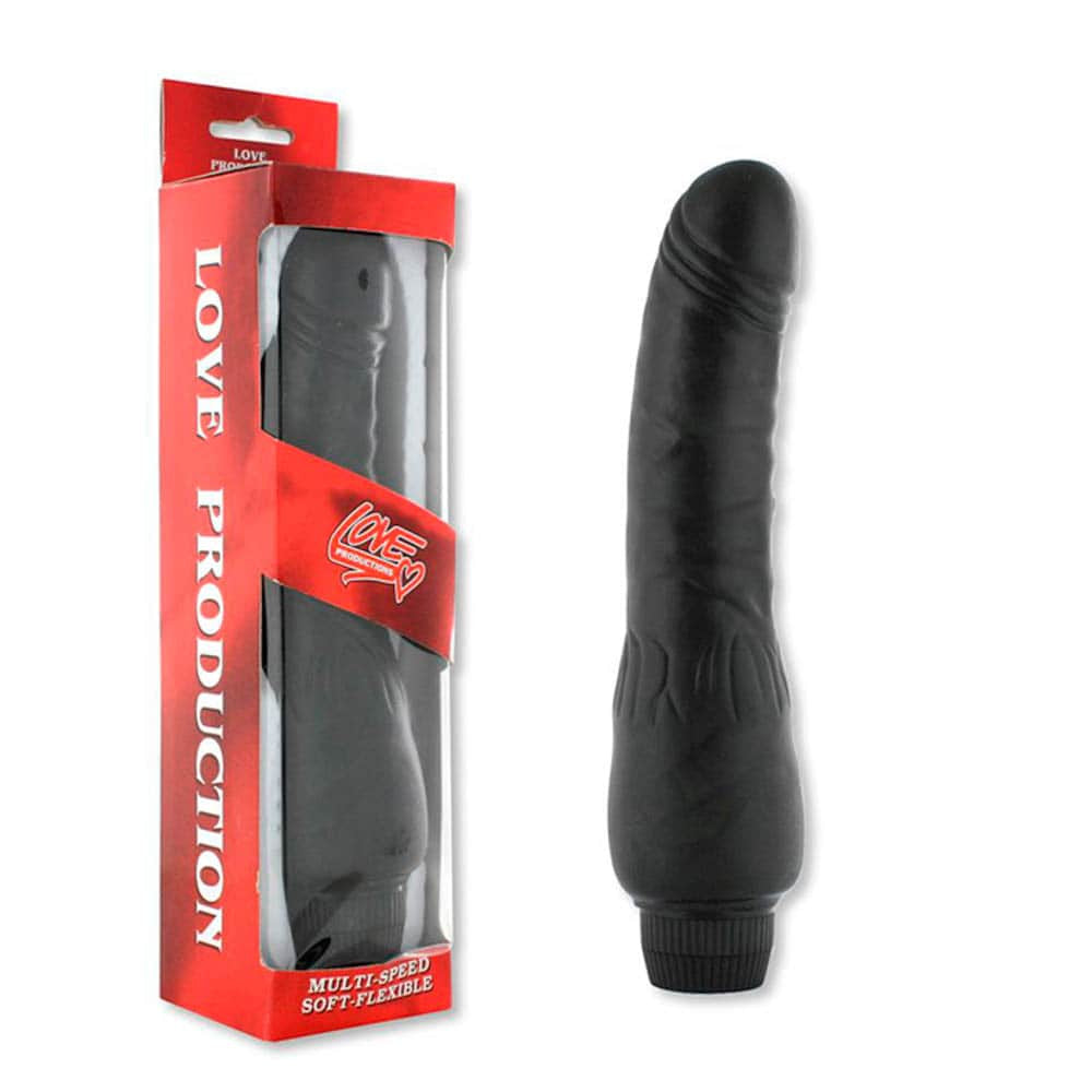Banana Gene - Vibrator realist, negru, 24 cm
