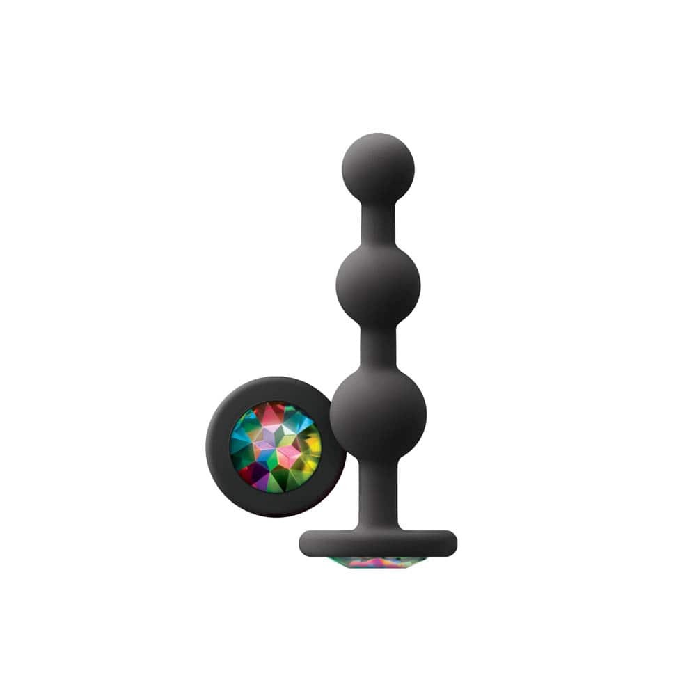 Glams Ripple - Dop Anal din Silicon cu Diamant, 11,3 cm