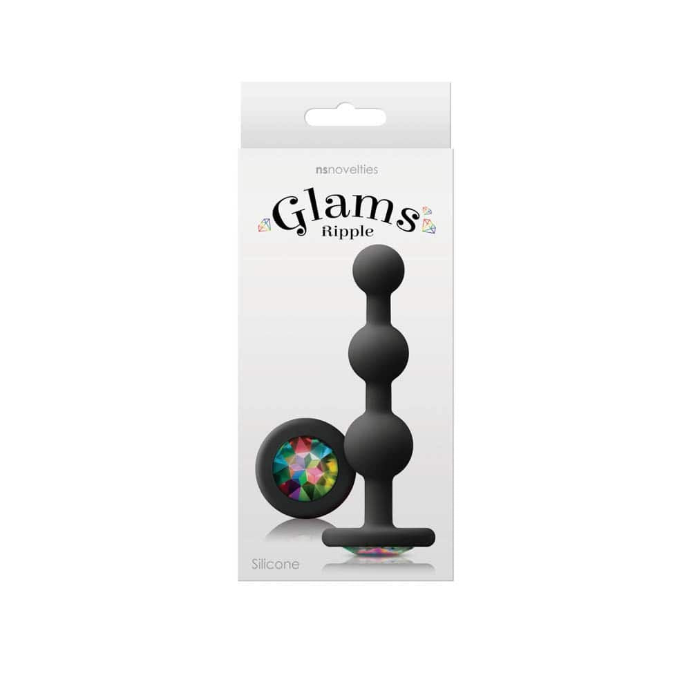 Glams Ripple - Dop Anal din Silicon cu Diamant, 11,3 cm - detaliu 1