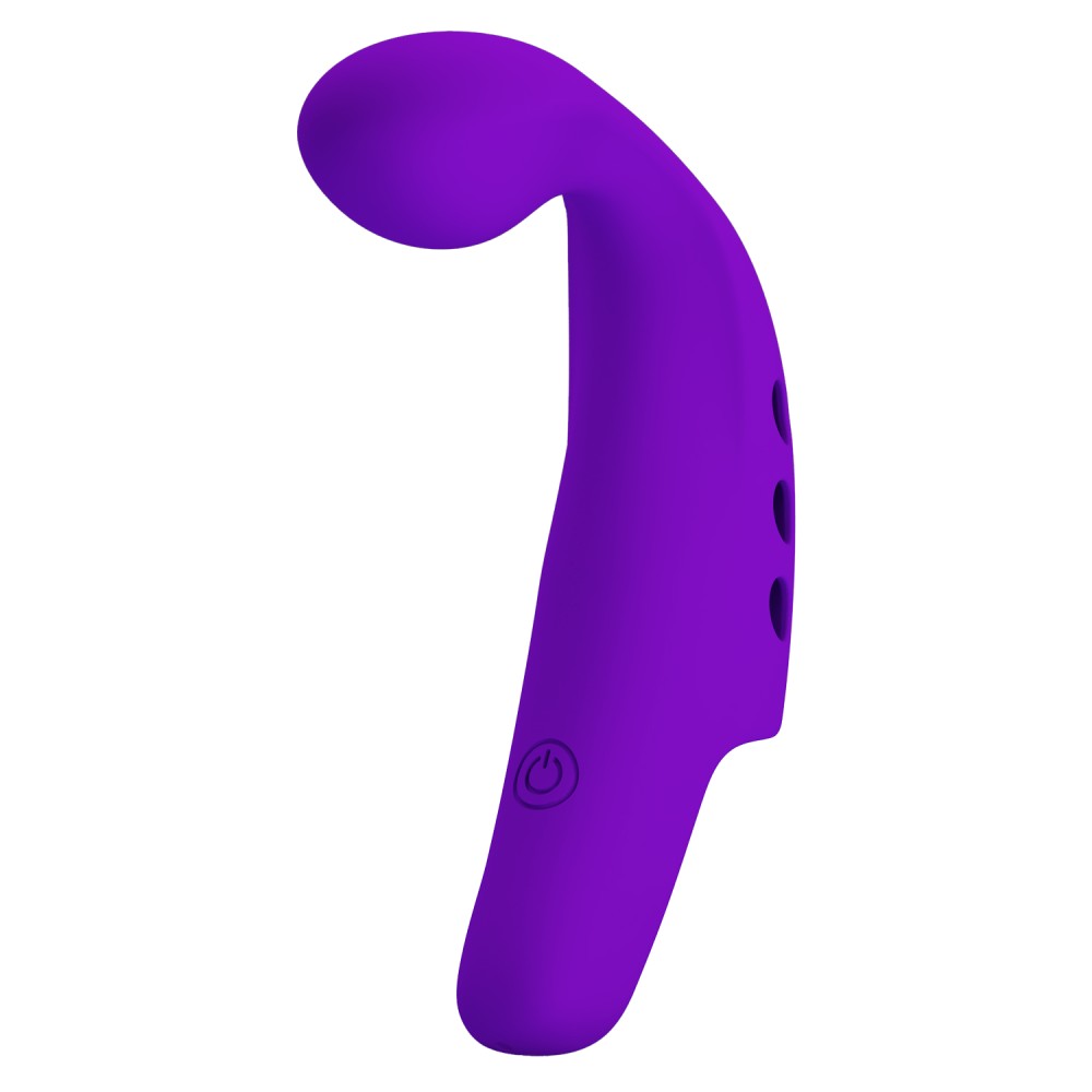 Gorgon - Vibrator pentru degete, mov, 9.3 cm - detaliu 2