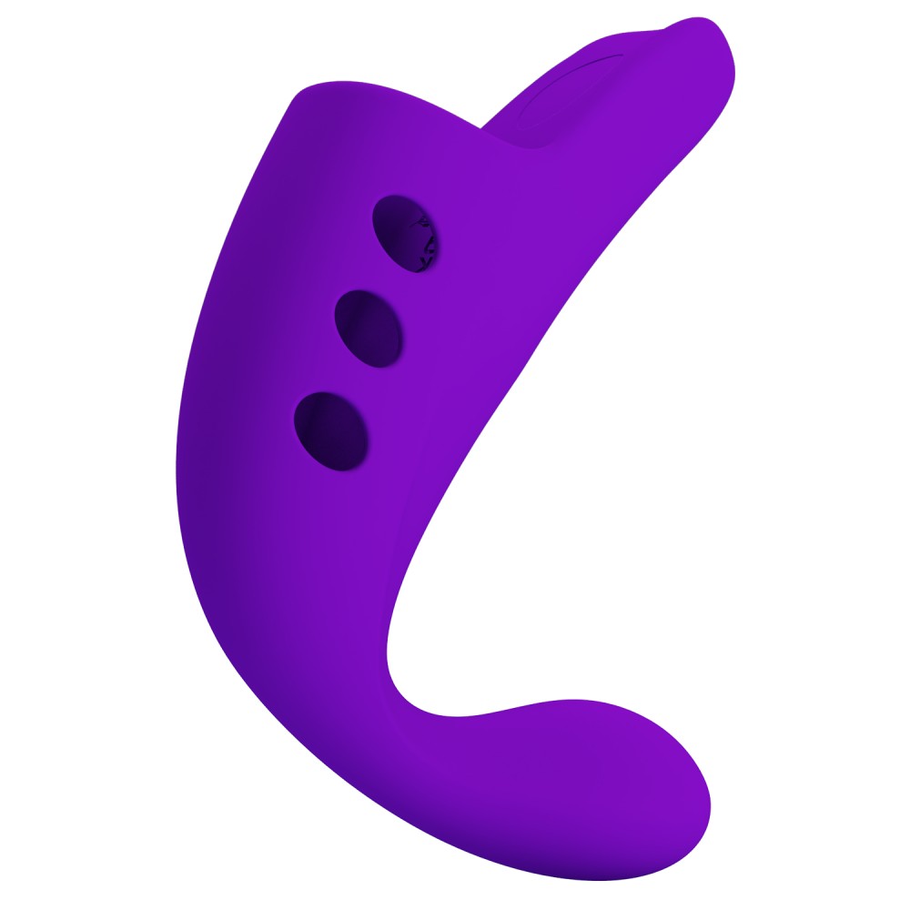 Gorgon - Vibrator pentru degete, mov, 9.3 cm - detaliu 4