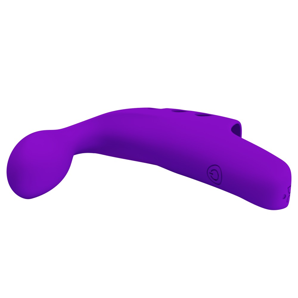 Gorgon - Vibrator pentru degete, mov, 9.3 cm - detaliu 5