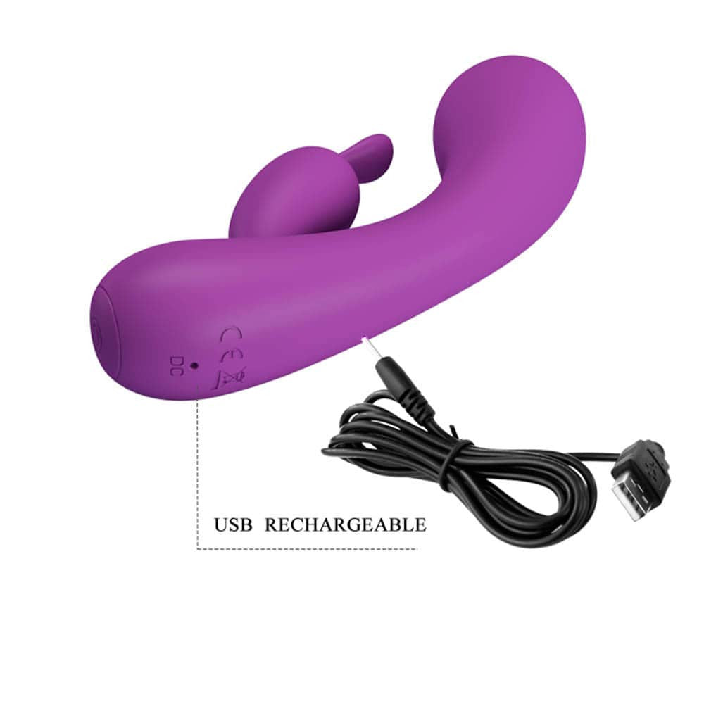 Grace - Vibrator iepuraș, 16.5 cm - detaliu 1